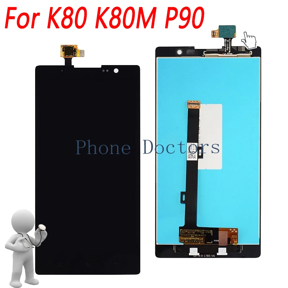 

5.5 inch LCD DIsplay + Touch Screen Digitizer Assembly For Lenovo K80 K80M P90