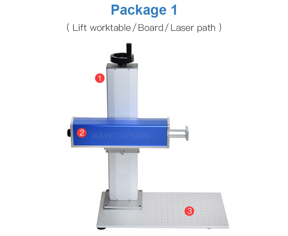 WaveTopSign 1064nm YAG Лазерный волоконный лазерный станок лазерный путь+ система подъема+ большой пол
