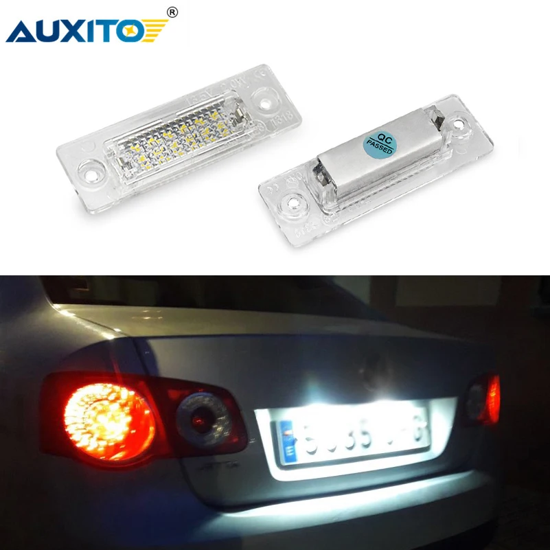 AUXITO светодиодный светильник для номерного знака автомобиля 12 В без ошибок VW Touran