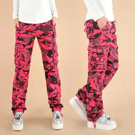 girl baggy camo cargo pants