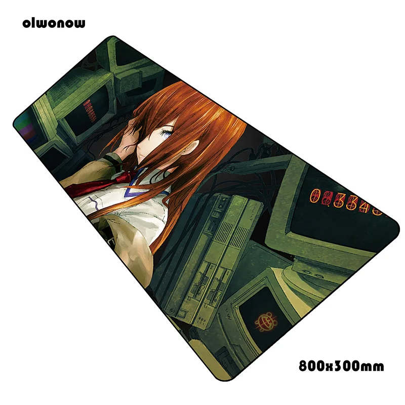 Steins Gate коврик для мыши Рождество компьютер коврик для мыши 800x300x3 мм padmouse красочный Коврик эргономичный гаджет коврики для Кабинета