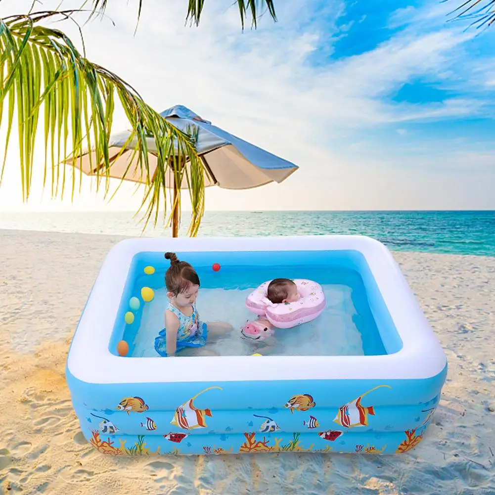 

Inflatable Pool Toys For Children Indoor Pool Water Toys Family Baby Inflatable Swimming Pool For 1-3 People