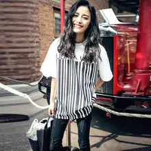 Тренд-сеттер летняя модная черная футболка с кодом бара Женская Повседневная простая футболка с узором женские топы