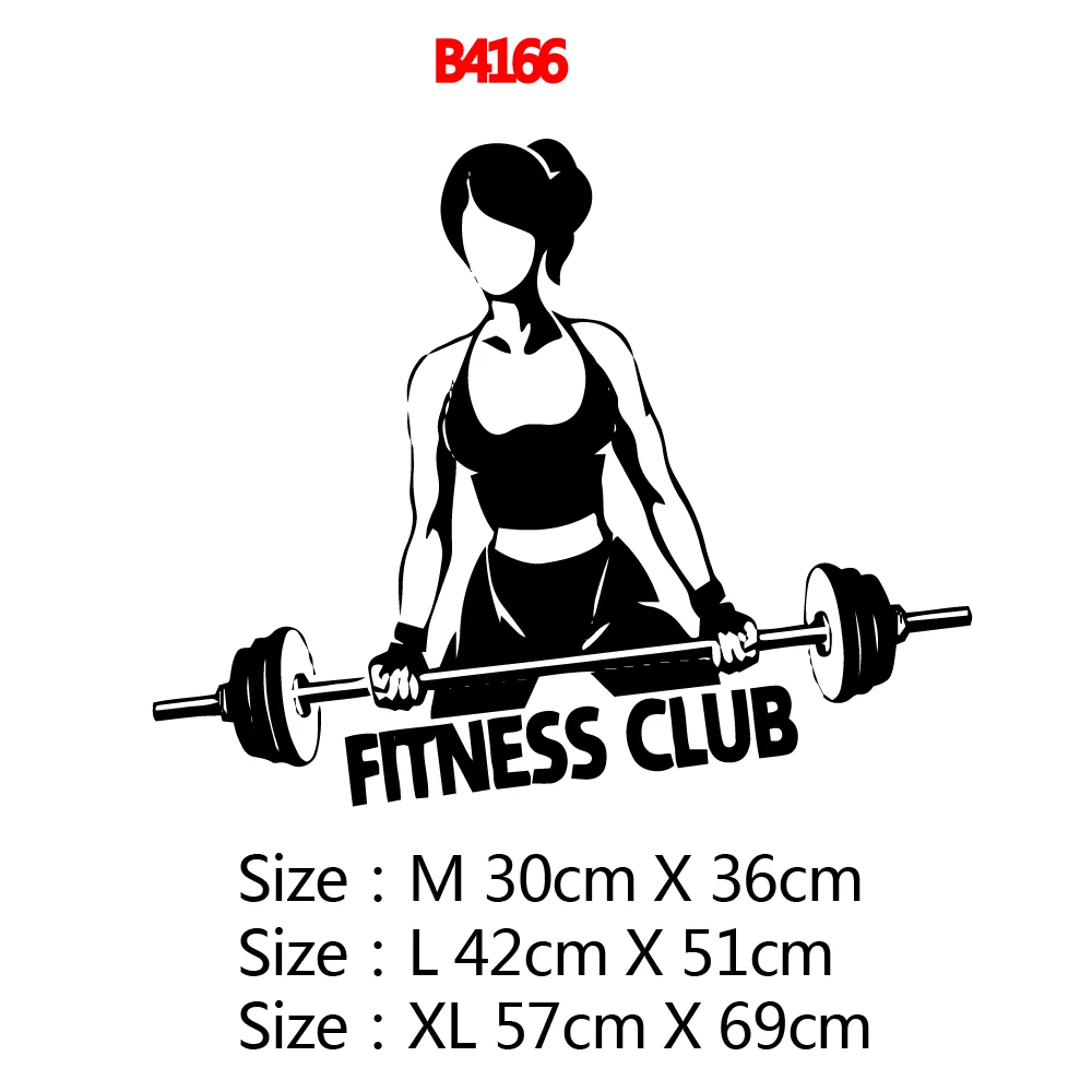 Modern Fitness Club Self Adhesive Wall Decal For Gym Room Pvc Wall Stickers decoration chamber pegatinas paredes decoraci n Modern Fitness Club Self Adhesive Wall Decal For Gym Room Pvc Wall Stickers decoration chamber pegatinas paredes decoraci n