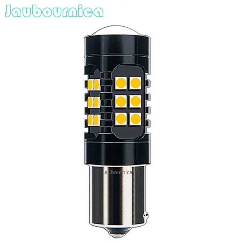 1 шт. автомобильная светодиодная лампа 1156PY PY21W 7507 BAU15S 1500LM 27 SMD 3030|Сигнальная лампа| |