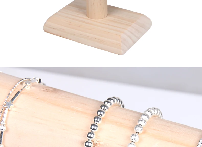 Т-образная подставка для браслета, деревянный держатель, ювелирный браслет, органайзер для хранения ювелирных изделий, joyero organizador sieraden houder