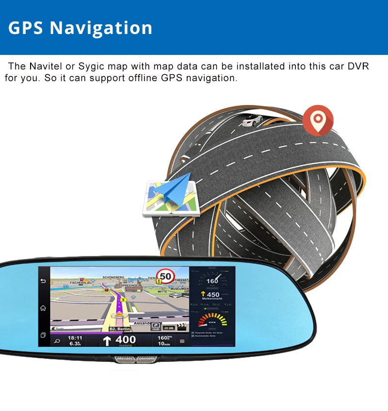 GPS caméra ROM16GB USD enregistreur Princess Dollar navi Camlive nocturne voiture vidéo cames double Livraison States dvr Nazan 7 bluetooth rétroviseur gratuite HD1080P United "3G dash vision Deniz 6 GPS caméra ROM16GB USD 6