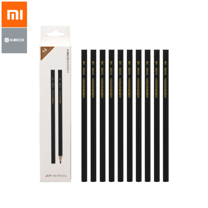 

Xiaomi Kaco JOY HB Pencil Wooden Pencils Black Hexagon For Painting And Writing 10pcs/set