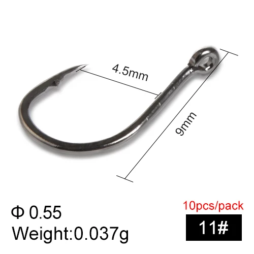 FTK рыболовные Hooks7-10pcs 1-14# KEIRYU и 4X-ISEAMA из высокоуглеродистой стали с колючей спинкой для ловли карпа с одним крюком с глазами Pesca - Цвет: 005-11