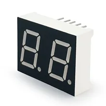 MCIGICM 10 шт. 7 сегмент общий анод 2 битовая цифровая трубка 0," 0.5in. Красный светодиодный дисплей 7 segmentos светодиодный цифровой трубки