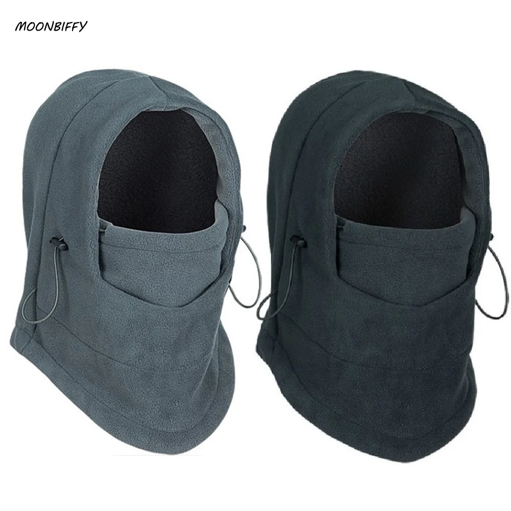 

MOONBIFFY Fleece beanies hats for men skull bandana neck warmer balaclava snowboard face mask,Wargame Special Forces Mask