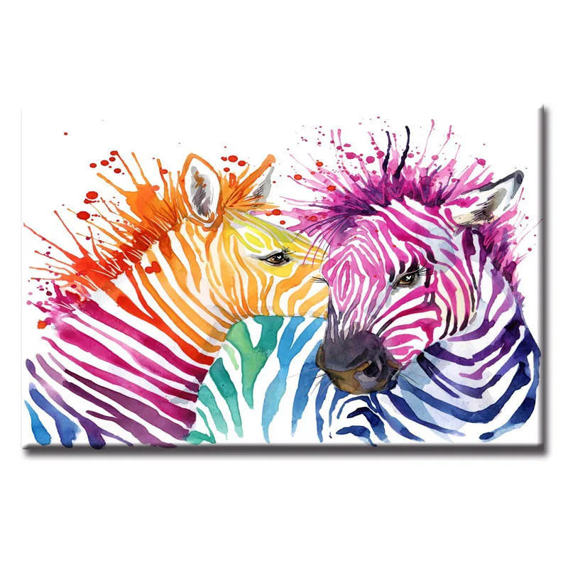 

Hot Sales Framed 1 Panels Picture Abstract animal zebra series HD Canvas Print Painting Artwork Wall Art Canvas painting