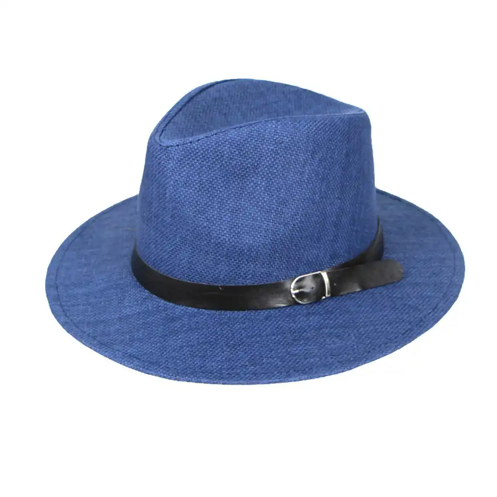 spring and summer men belt buckle top hat casual shade anti uv