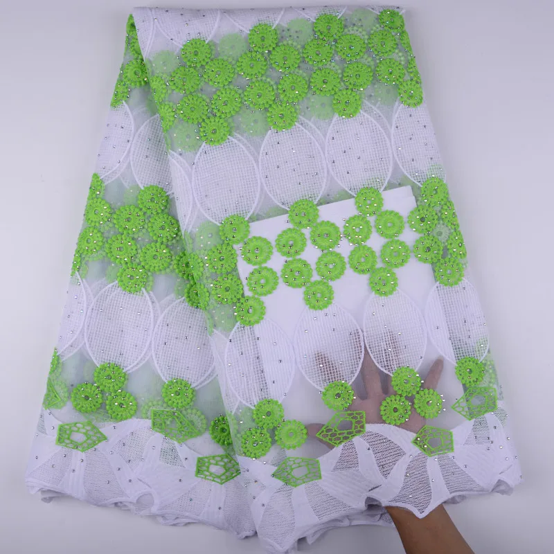 African French Net Lace Fabric Women High Quality Embroidery Tulle A1395 | Дом и сад