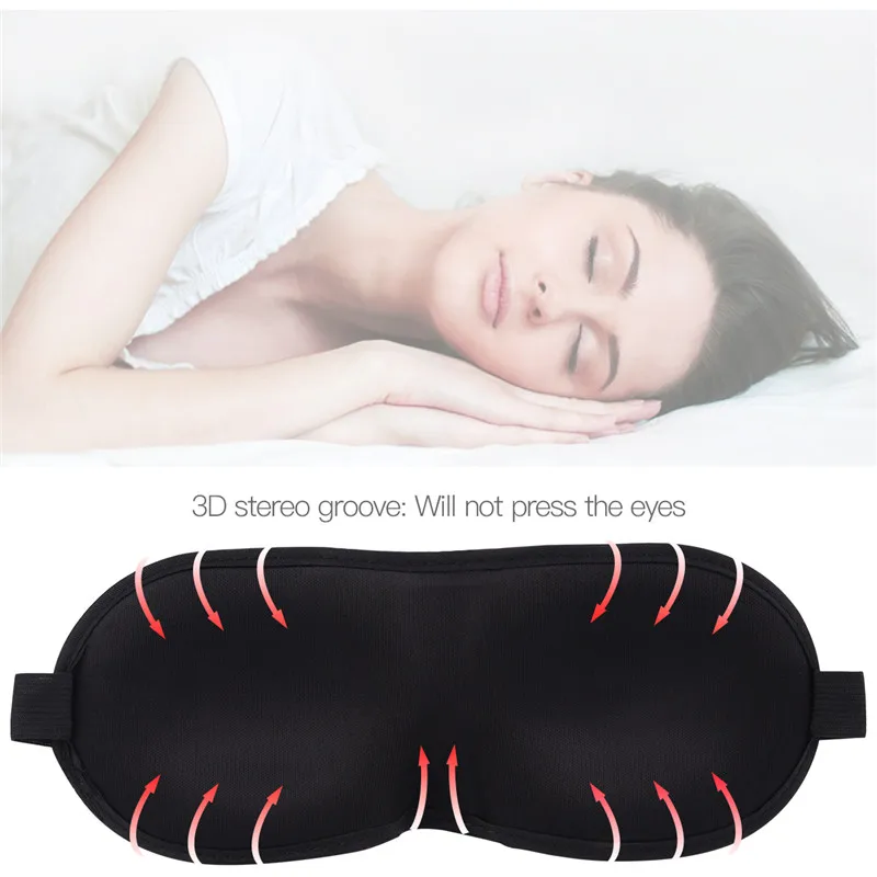 Портативный 3D ультра-мягкая Спящая маска для глаз Спящая помощь глазная повязка для путешествий Nap Rest Высокое качество мягкая и удобная для