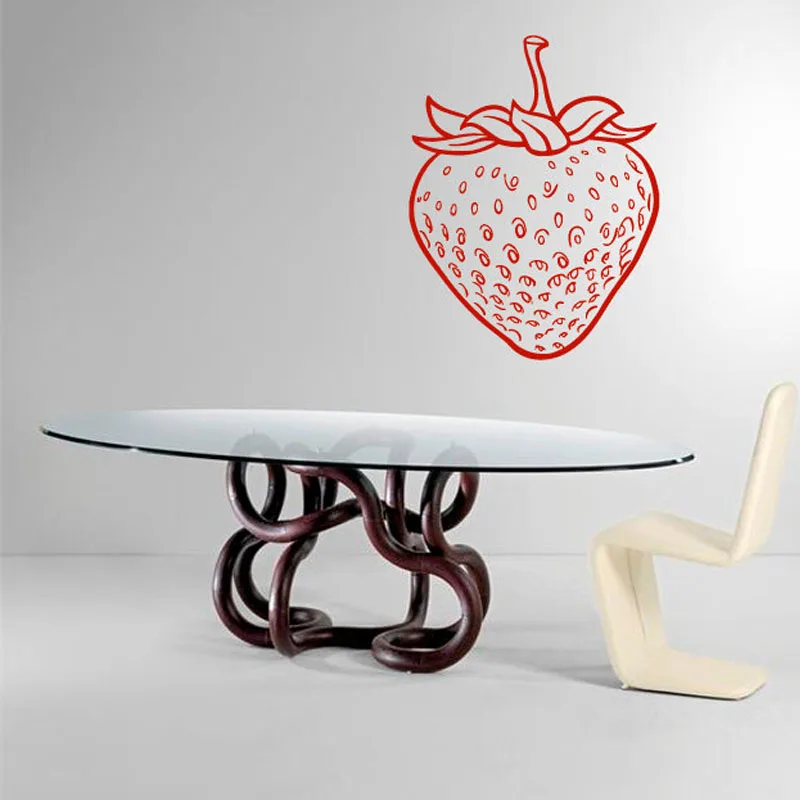Strawberry Fruits Wall Decals Kitchen Cafe Home Interior Design Wall