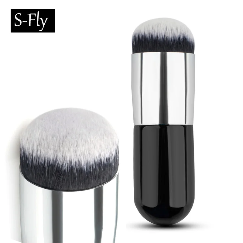 

Big Round Makeup Brush BB Cream Concealer Foundation Powder Brushes nylon fiber Face Cosmetic Blush Brush Make Up Beauty Tools