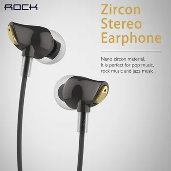 

In Ear Earphone Rock Headset Zircon Stereo Earphones Clear Bass Off White Earbuds For iPhone Samsung With Mic Fone De Ouvido