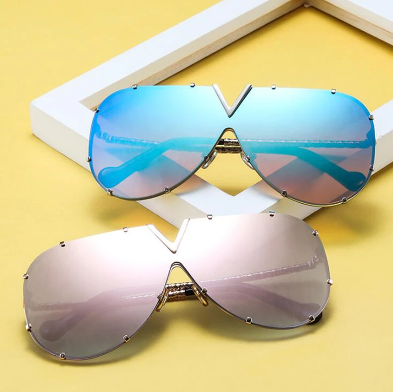 XYKGR модные цельные Индивидуальные женские солнцезащитные очки новые брендовые солнцезащитные очки мужские модные дизайнерские градиентные солнечные очки UV400