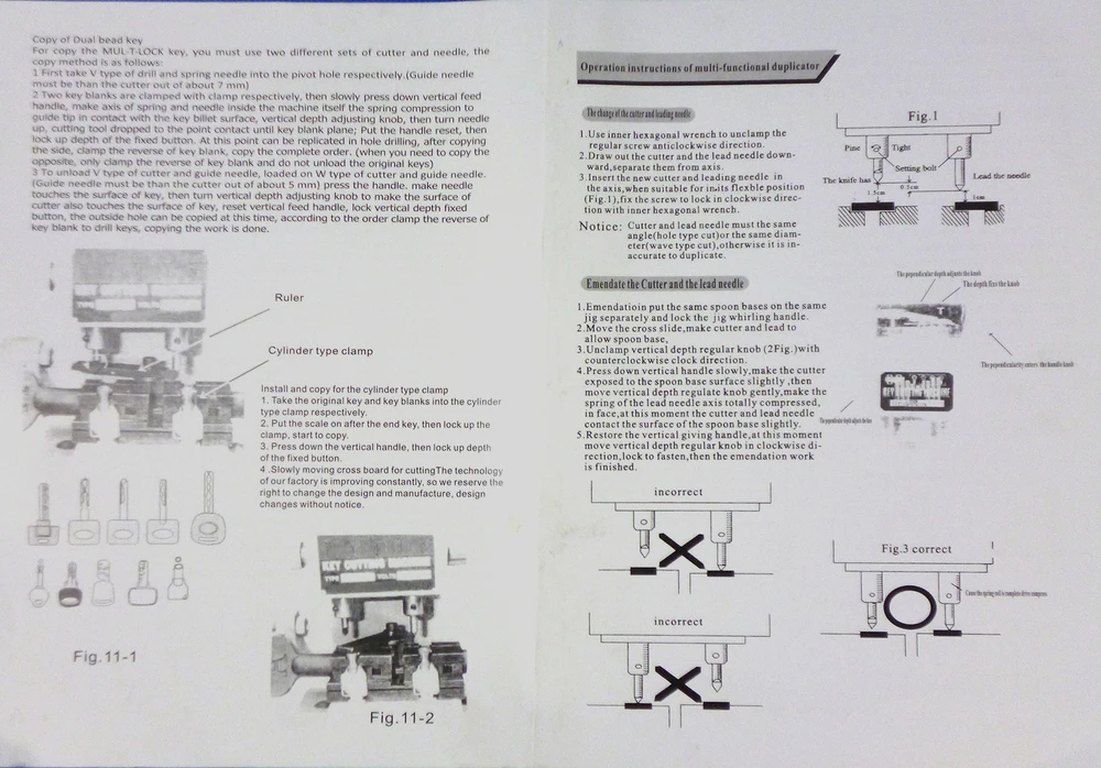 universal key cutting machine