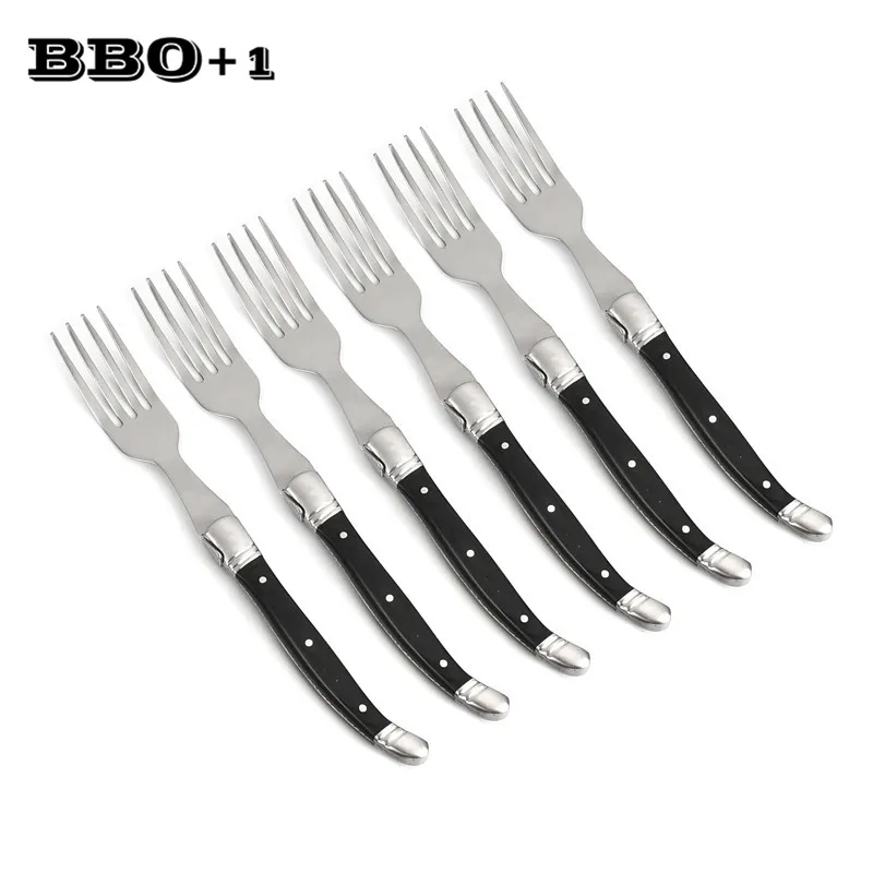 9'' Laguiole Style Steak Fork Stainless Steel Dinner Forks Salad Table