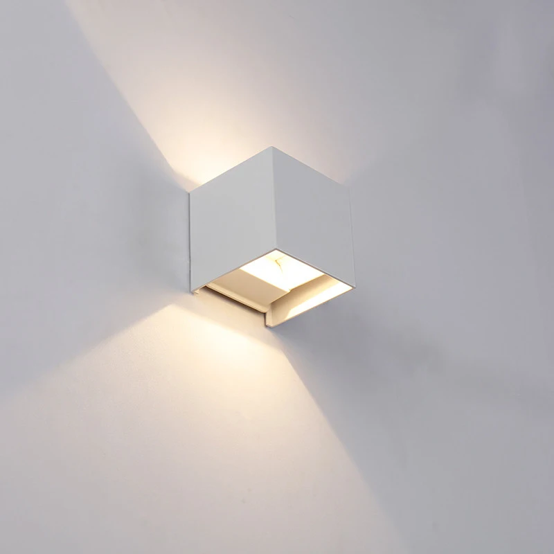 12W Modern Minimalist Waterproof Led Wall Light Outdoor Wall Lamp Aluminum Up Down Wall Lighting AC85-265V Courtyard Wall Sconce (8)
