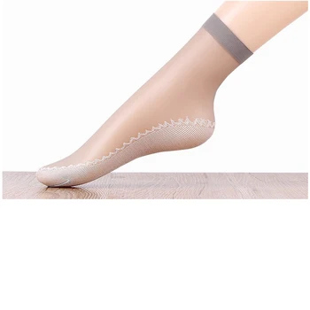 

5 Pair Summer Thin Short Socks Women Female Girls Ankle Socks Bottom Thick Socks Wear-Resistant Moisture Wicking Slip-Resistant