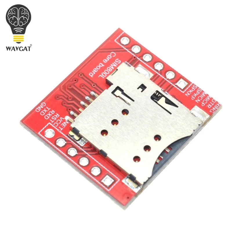 WAVGAT самый маленький SIM800L GPRS GSM модуль карта MicroSIM Core BOard Quad-band ttl последовательный порт