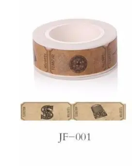 ZFPARTY 15 мм* 10 м клейкая лента для скрапбукинга DIY ремесло липкий деко маскировки японской бумаги васи клейкие ленты три стиля - Цвет: JF001