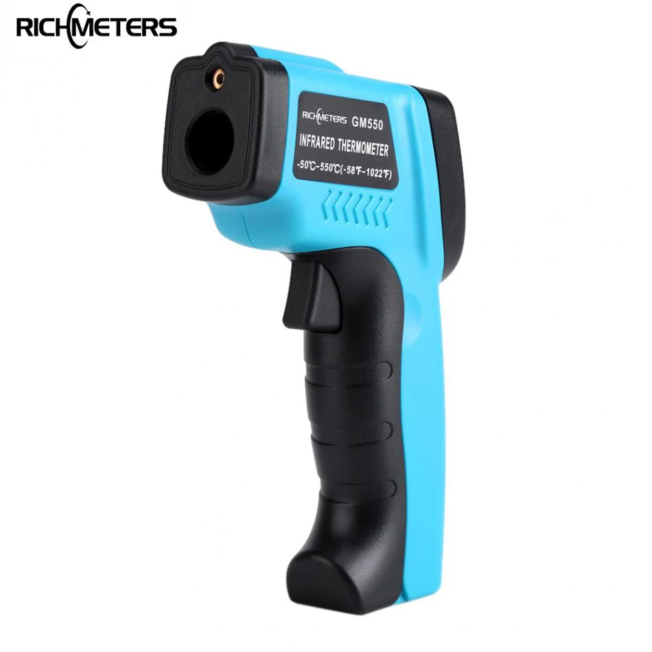 RICHMETERS GM550 Adjustable Emissivity Digital Infrared Thermometer