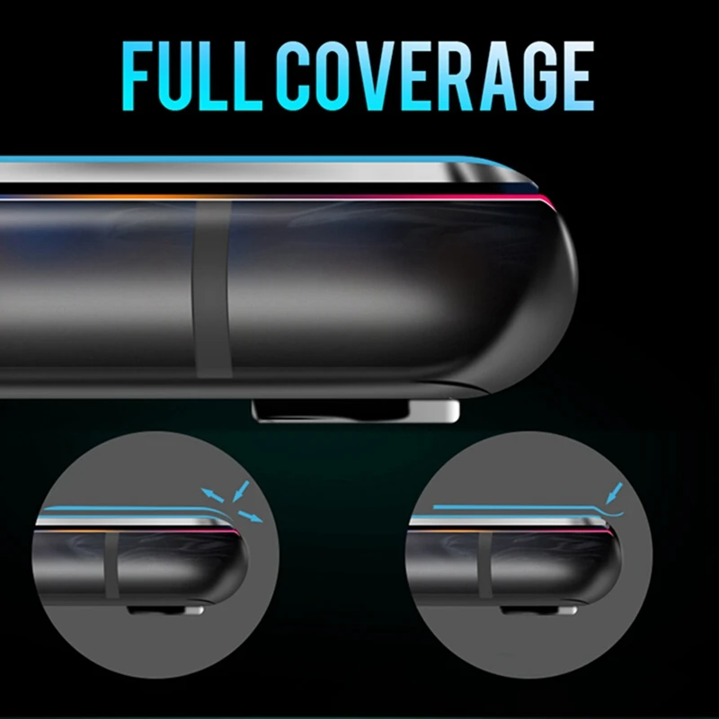 Новое 30D полное покрытие стекло для iPhone X XS 8 7 6 6S Plus точное отверстие XR Max