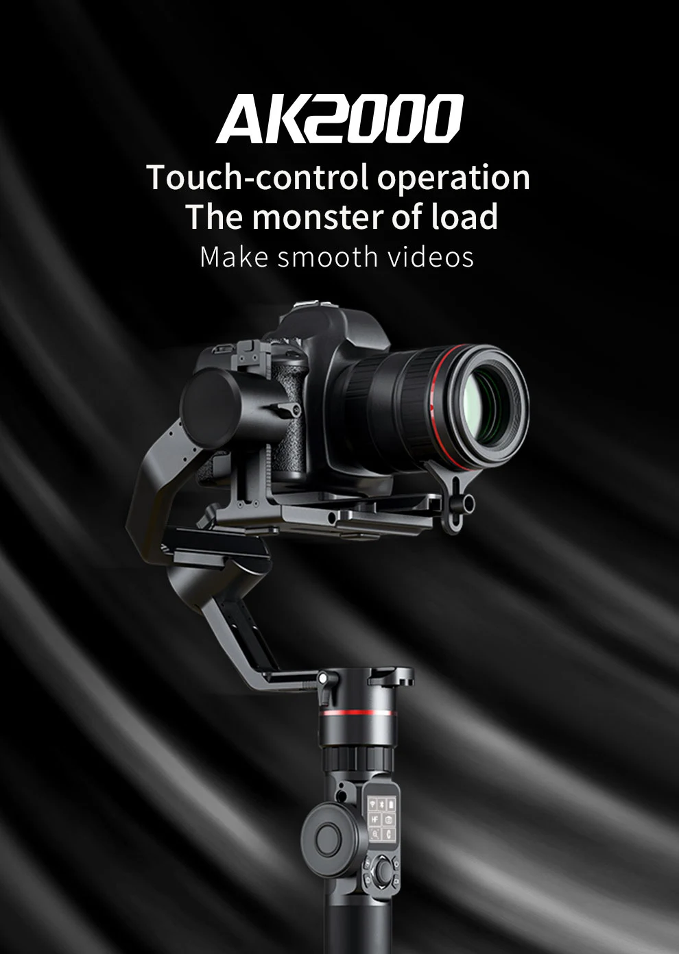 FeiyuTech Feiyu AK2000 3 оси ручной Камера стабилизатор 2,8 кг загрузки Gimbal для sony Canon 5D 6D Mark Panasonic GH5 Nikon D850
