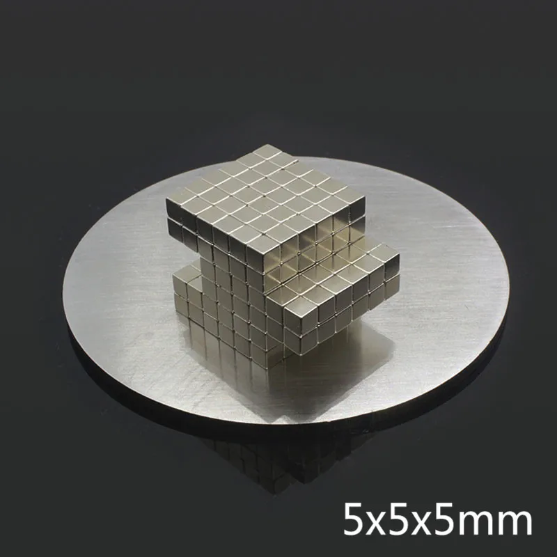 216 шт., 5x5x5 Неодимовый блок, неодимовый магнит, 5 мм, магический Магнитный куб, постоянный супер мощный Магнитный Магнит, сделай сам, головоломка, куб