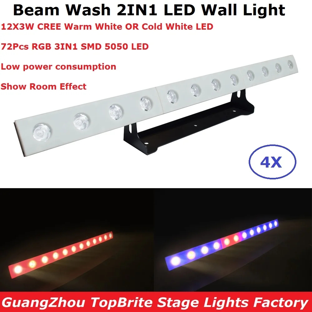 

Fast Ship 12X3W WW Or CW Optional LED Wall Wash Lights DMX LED Bar DMX Line Bar Wash Stage Light With Running Horse Functions