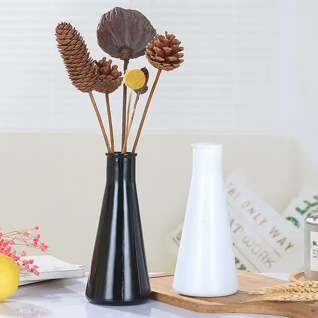 Creative European Flower Arrangement Cone Shaped Vase Office