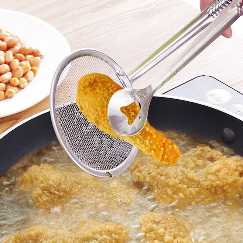 

Stainless Steel Colander Filter Net Spoon Food Clip Leak Net Kitchen Tools Household Items