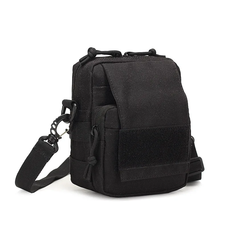 Спорт на открытом воздухе тактическая сумка через плечо на поясе мужские сумки-мессенджеры военные мужские треккинговые дорожные сумки повседневные альпинистские сумки - Цвет: Черный цвет