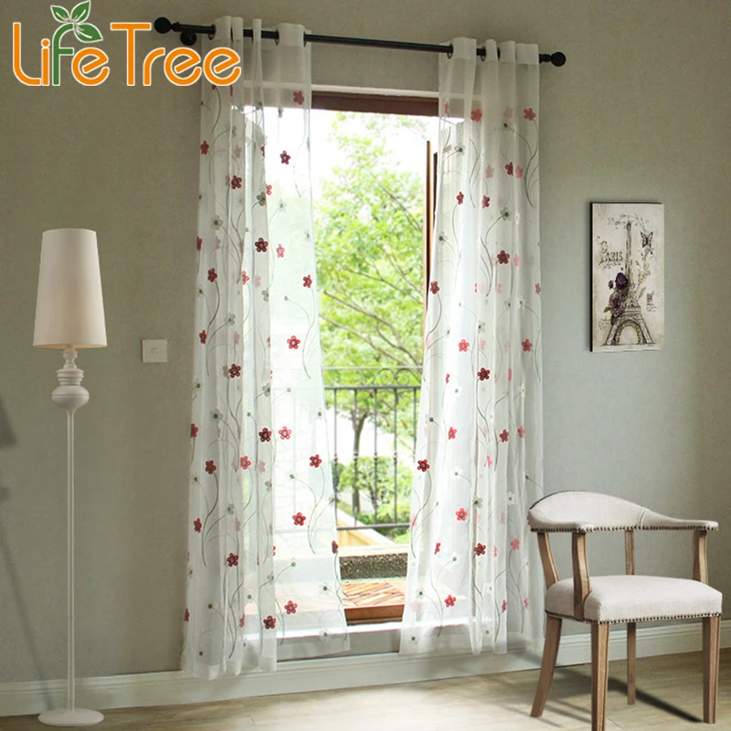 

LifeTree Children Curtains For Girls Kids Room Window Pink Tulle Curtains Custom Made