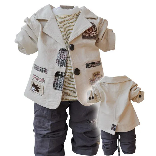 2017 boys blazer kids baby boy suit casual blazer sets children's