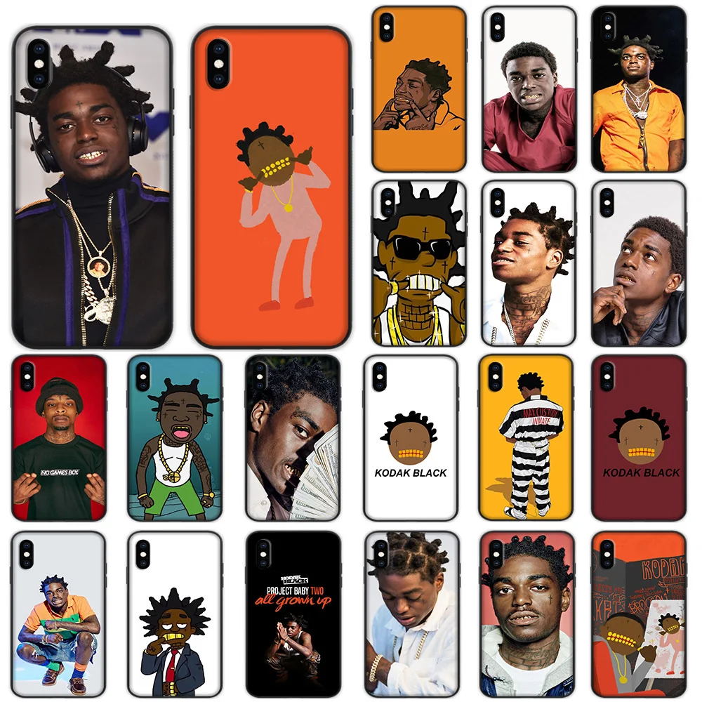 Bill K. Kapri Kodak Black Soft Case for iPhone XS Max XR X 7 8 6 6S