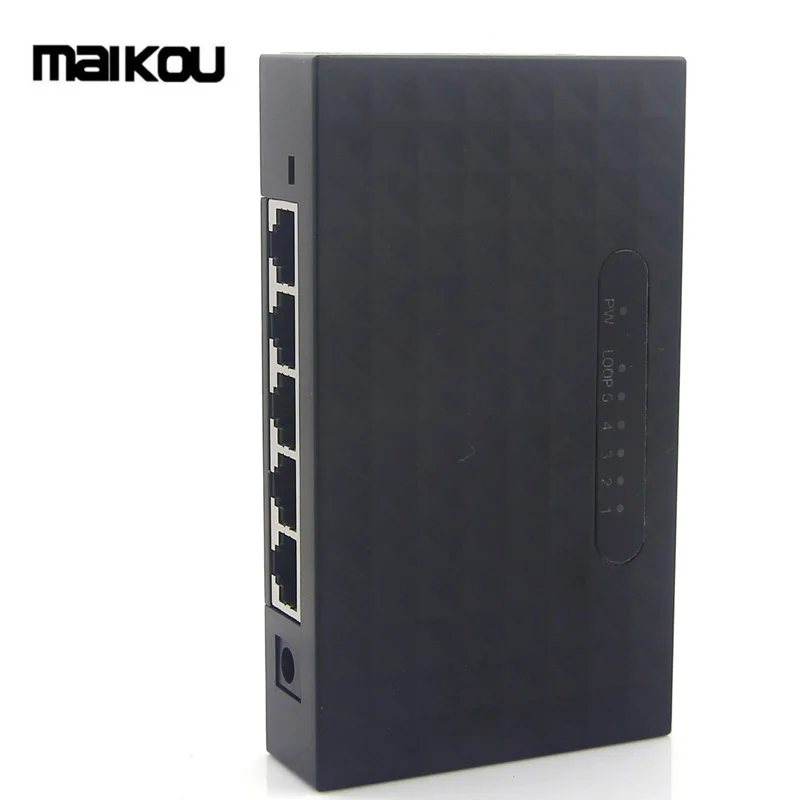 Maikou 5-Порты и разъёмы RJ45 10/100/1000 Mbps Ethernet LAN сетевой коммутатор