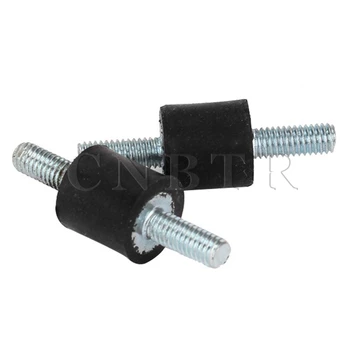 

CNBTR 8x8mm M3 Black Rubber Double Ends Screw Anti-Vibration Silentblock For Welding Machine Pack of 20