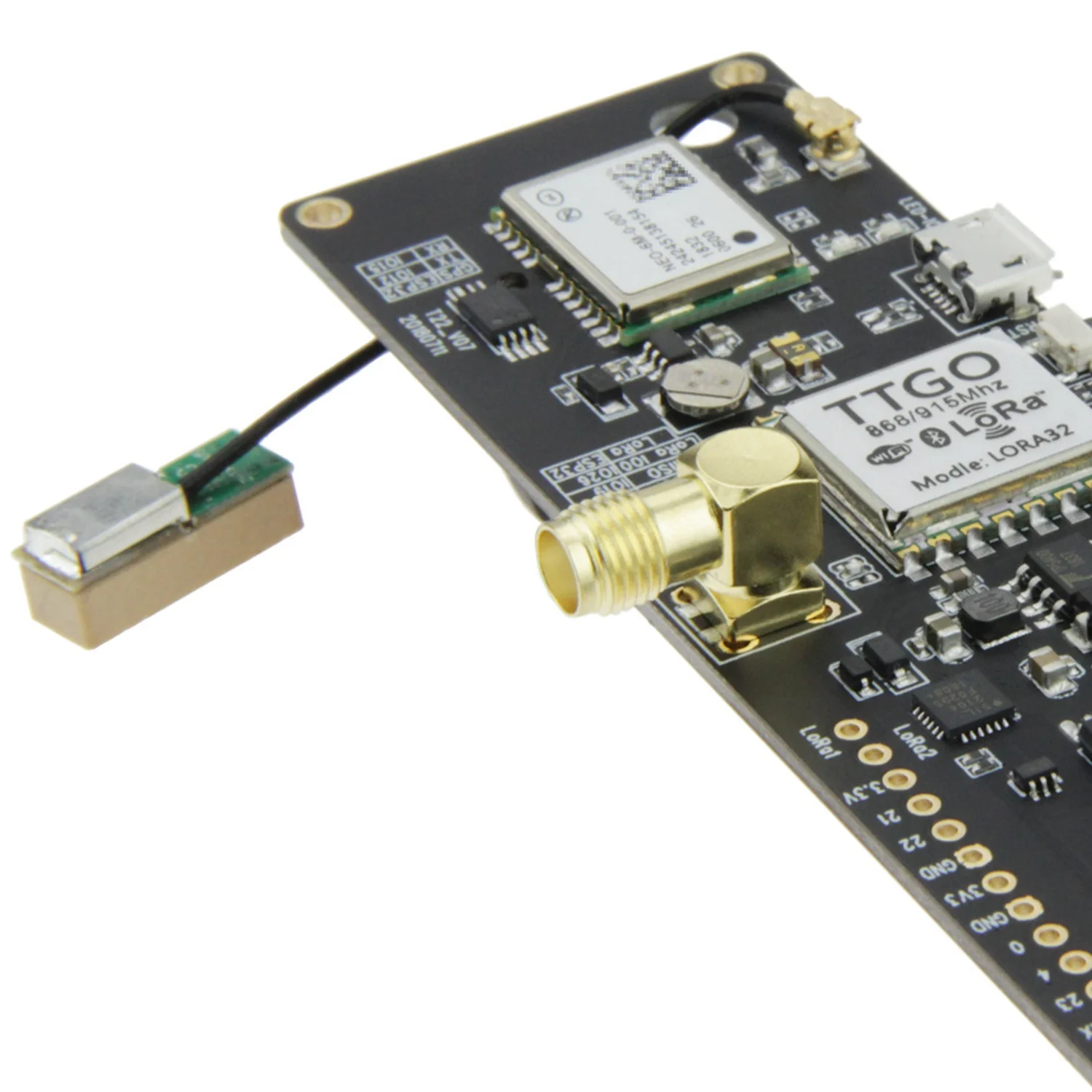 Ttgo t-луч Esp32 915 МГц Wifi беспроводной Bluetooth модуль Esp32 Gps Neo-6M Sma Lora 32 18650 Держатель батареи с Softrf