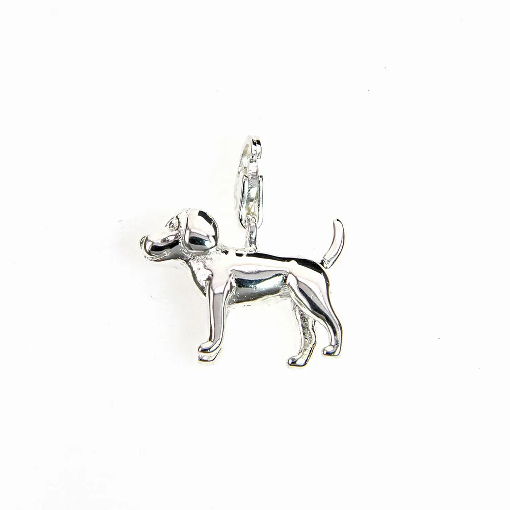 Женское украшение в виде собаки серебристого цвета|dog charms|brand charmcharm brand |