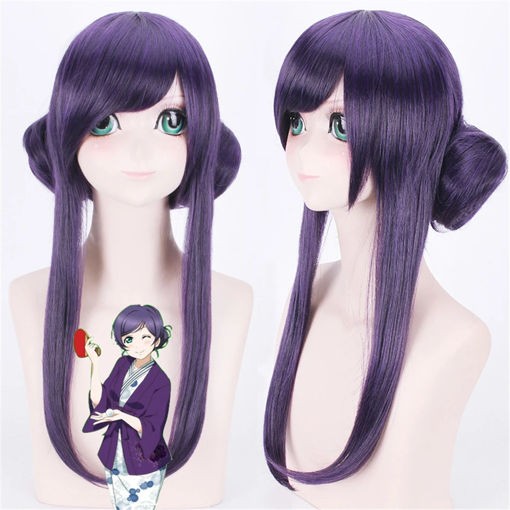 LoveLive Nozomi кимоно тоджо парик из фиолетовых волос костюм Хэллоуин Аниме Косплей