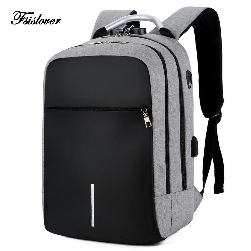 

2019 Waterproof 15.6inch Laptop Backpack NO Key TSA Anti Theft Men Backpacks Travel Teenage Backpack bag male bagpack mochila