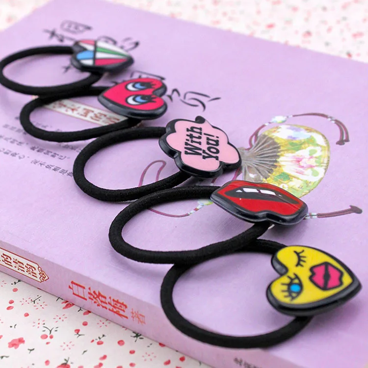 South Korea s graffiti hair bands Acrylic hair accessories 2015 new free home delivery