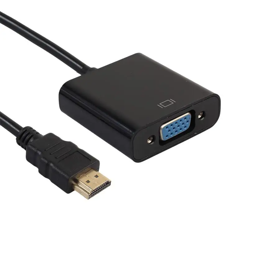 Видеоадаптер Hiperdeal 1080P HDMI папа-VGA мама с аудиовыходом 3 5 мм 18 апреля |