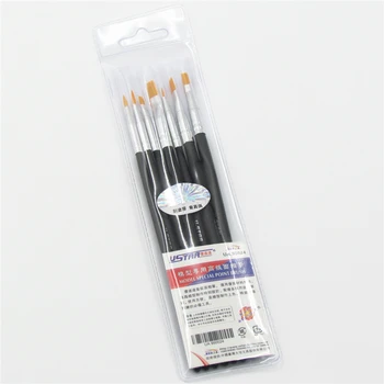Ustar Model Painting Pen Modeling Brush Set With the Color Dish And Rack Modeling Tool Hobby Finishing Tools Accessory Model Building Kits TOOLS color: UA90023|UA90024|UA90025|UA90027 