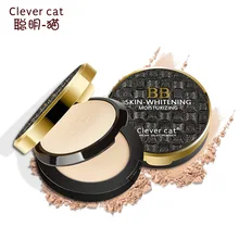 1 шт. умная кошка сон шелк мягкий порошок сухой влажный двойного использования двойной слой порошок маска для лица макияж основа